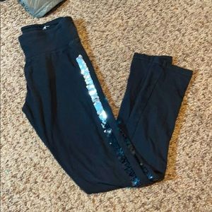 Girls justice leggings bling sides